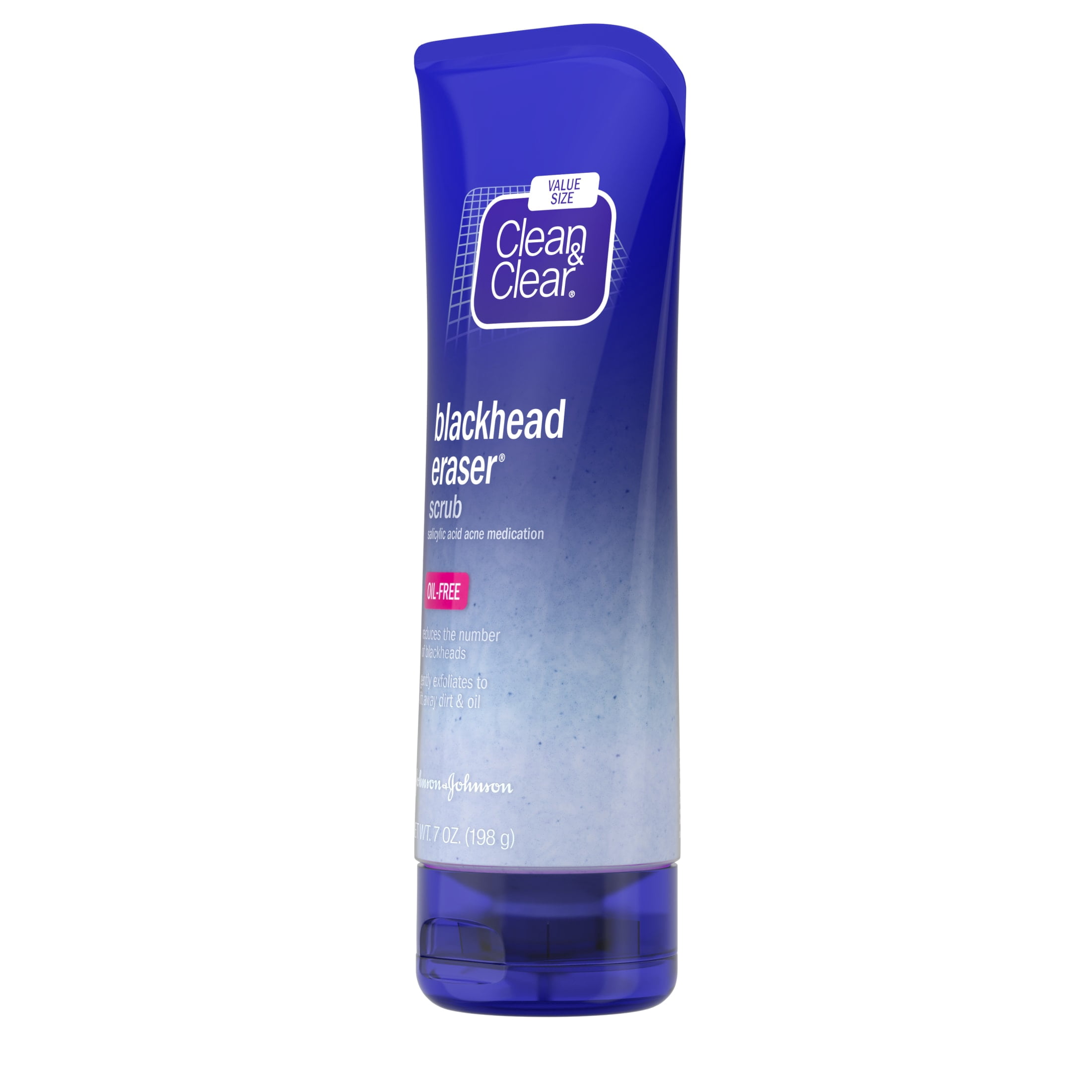 Clean & Clear Blackhead Eraser Facial Scrub, 2% Salicylic Acid, 7 oz