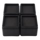 thumbnail image 1 of Elevadores de cama apilables duraderos, patas para muebles a prueba de insectos, cuadradas, negras, a prueba de humedad, 4 Uds., 1 of 5