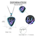 thumbnail image 3 of Personalize Guitar Cremation Jewelry Memorial Necklace Cremation Urn Necklace for Ashes Urn Keepsake with Gift Box, 3 of 7