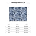 thumbnail image 5 of Naloa Blue Paisley Pattern Vintage Flannel Fleece Throw Blanket for Bed Couch, Thick Blanket - All Seasons Suitable for Women, Men and Kids-50"x40", 5 of 6