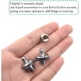 thumbnail image 3 of 1/4" Male to 1/4" Male Double Stud+ 1/4" Male to 3/8" Male Screw+ 1/4" to 3/8" Convert Screw Adapter Hold Firmly Clean Cut Threads Well Machined Aluminium 6 PCS for Camera Hot Cold Shoe Mounts, 3 of 7