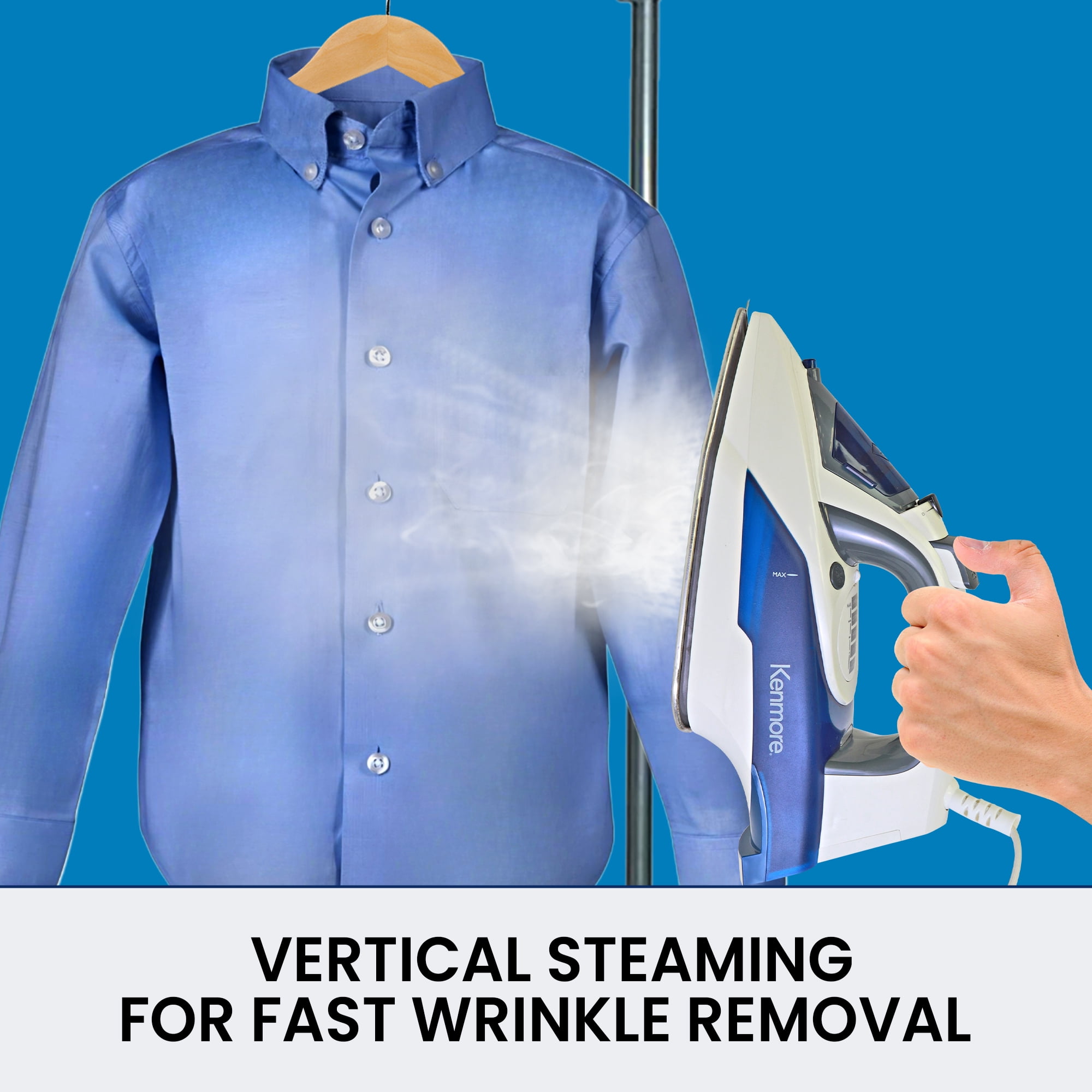 Kenmore Digital Power Steam Iron & Garment Steamer with 9 Fabric Presets