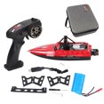 thumbnail image 2 of Electric RC Boat, 16KM/H RC Boat Control Distance 80m Safe To Play  for Pond Red,Yellow, 2 of 7
