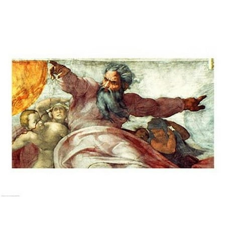 Sistine Chapel Ceiling Creation Of The Sun Moon 1508 12 Poster