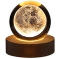 thumbnail image 1 of Crystal Ball Night Light，Planet Light Solar System Ball Base  LED Lamp Holder Christmas Gift  Children‘s Birthday Gift 2.7*3.1in, 1 of 10
