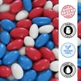 thumbnail image 3 of Patriotic Jordan Almonds Medley by It's Delish, 3.5 lbs Jumbo Container  Red White and Blue Candied Almonds  Fourth of July Party Decorations US Flag Colors - Bulk Vegan & Kosher Candy  Made in USA, 3 of 7