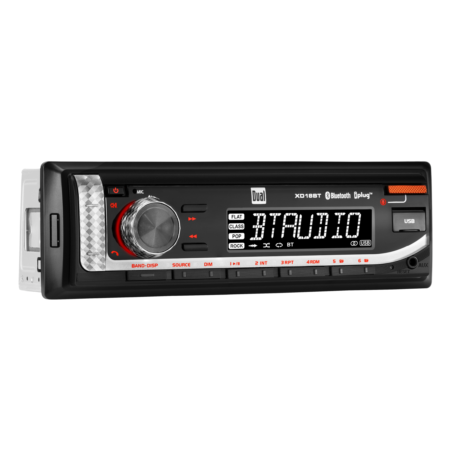 Dual XD18BT Single Din Car Stereo with Bluetooth