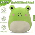 thumbnail image 2 of Plush Toys,Cute Frog Stuffed Animal Plush Toy 3D Dinosaur Pillow Soft Lumbar Back Cushion Plush Stuffed Toy Gifts for Children(8 Inch), 2 of 5