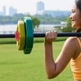 thumbnail image 3 of FONDOTIN 4pcs Barbell Accessory Red Plastic for Gym Training, 3 of 4