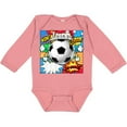 thumbnail image 3 of Inktastic Soccer Superhero Boys or Girls Long Sleeve Baby Bodysuit, 3 of 5