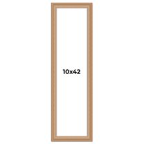 10x42 Frame Charleston Honey Brown Solid Wood Picture Frame Width 1.75 Inches | Interior Depth 0.5