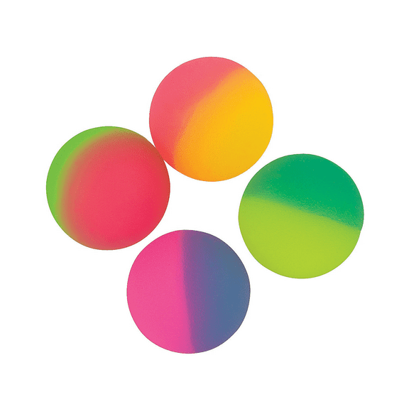 Icy Two-Tone Bouncing Balls (4Dz) - Party Favors - 48 Pieces