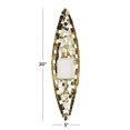 thumbnail image 3 of CosmoLiving by Cosmopolitan Gold Stainless Steel Pillar Wall Sconce with Hammered Pattern, 3 of 8