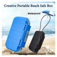 thumbnail image 2 of Portable Storage Box Creative Beach Safe Box 4-digit Combination Lock With Steel Wire Outdoor Camp Sports Cycling Swim Security ,More Reliable & Robust, 2 of 6