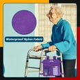 thumbnail image 5 of SupreGear Water-Resistant Side Walker Bag with Pockets for Folding Walkers, Hands-Free Storage, Durable Organizer for Seniors, Purple, 5 of 8