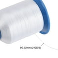 thumbnail image 5 of Uxcell 1312 Yards 210D/0.32mm Extra Strong Bonded Polyester Thread (White), 5 of 6