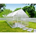 thumbnail image 3 of Palram - Canopia Essence 8' x 20' - Polycarbonate/Aluminum Walk-In Greenhouse - Silver - with 4 Roof Vents, 3 of 11