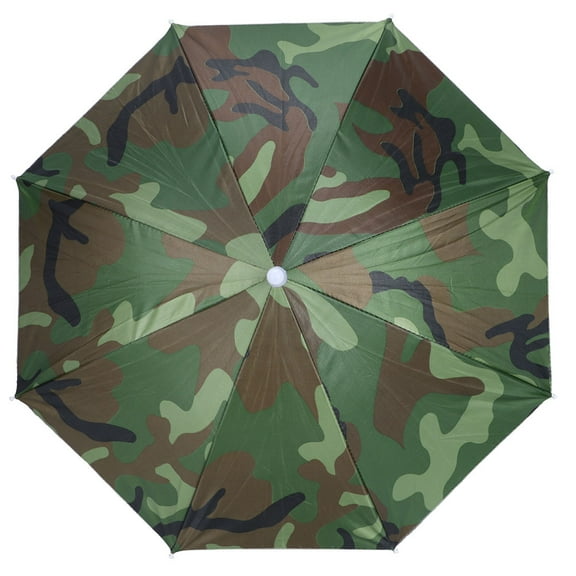 BORDSTRACT Foldable Umbrella Hat Fishing Sun Hat For Outdoor Activity Hiking Headwear Umbrella