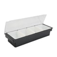 thumbnail image 1 of Plateau de Service Divisé Fournitures de Cuisine Bac de Rangement Conteneur de Service Multi-Usage Quatre Compartiments, 1 of 8