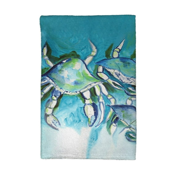White Crabs Kitchen Towel - 16x25