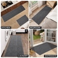 thumbnail image 6 of Kitchen Rug Mats YEERSWAG 2 Pcs Non-Slip Kitchen Carpet Runner Extra Large 22"x 30"+ 59“ Soft Kitchen Mats for Floor Machine Washable Kitchen Rugs for Kitchen Hallway Office Sink Laundry, 6 of 8