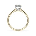 thumbnail image 2 of 1.00 Ct Brilliant Asscher Cut Natural Diamond Accents Elegant Ring for Women Solid 18K Yellow Gold Size 6, 2 of 6