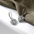 thumbnail image 4 of Charmsy Leverback Earrings for Women | Filigree Heart Earrings for Women Trendy 25MM, 4 of 6