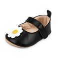 thumbnail image 6 of Eyicmarn Baby Girls Premium PU Flats Infant Flower Decor First Walker Crib Shoes for Party, Festival, Baby Shower, 6 of 9