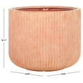 thumbnail image 4 of Safavieh 22.83" x 22.83" x 18.11" Round Terracotta Ficonstone/Cement Plant Pot, 4 of 7