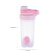 thumbnail image 3 of Protein Shaker Bottle 700ml Mixing Cup with Measurement Markings Plastic Fitness Sports Water Bottle for Shakes Drinks Portable, 3 of 5