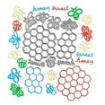 thumbnail image 1 of Troqueles de corte HGSALK panal y abeja, 7 piezas, plantillas de acero, 1 of 7