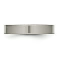 thumbnail image 3 of Chisel Titanium Polished 4mm Flat Comfort Fit Band, 3 of 7