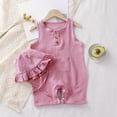 thumbnail image 1 of Staki Infant Baby Boy Jumpsuit Sleeveless Straps Romper Bib Pants One Piece Overalls Plaid Outfit 3M 6M 9M Pink,9-12 Months, 1 of 7