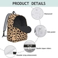 thumbnail image 4 of Leopard Print Backpack for School,Cute School Bag,Schoolbag with Adjustable Shoulder Straps & Padded Back,15.7"x11.8"x5.5", 4 of 5