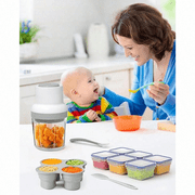 13-In-1 Baby Food Maker Set, Baby Food Processor Food Cooker, Dishwasher-Safe Baby Meal Essentials For Baby Food Fruit Vegatable Meat, Baby Food Puree Blender With Baby Food Containers
