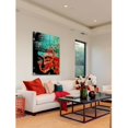 thumbnail image 6 of Marmont Hill "Buddha Green Red" by Rick Martin Painting Print on Wrapped Canvas, 6 of 7
