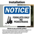 thumbnail image 3 of (2 Pack) Forklifts Only No Pedestrians Sign, 3 of 7