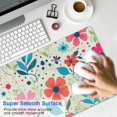 thumbnail image 4 of Long Mouse Pads for Desk,Pioneer Flower Floral Print Pattern Desk Mats on Top Of Desks, Desk Mouse Pad Extra Large with 3mm Non-Slip Base and Stitched Edge for Gaming,Office,Work,Home 31.5"x15.7", 4 of 6