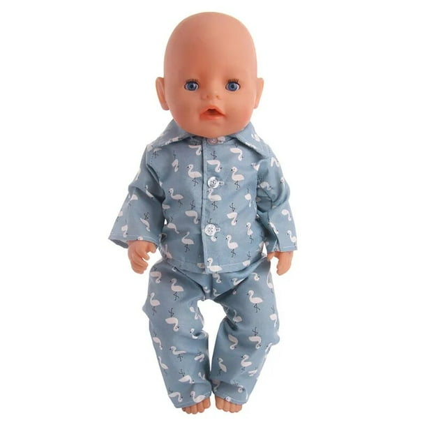 Pijamas de dibujos animados para muñeca americana de 18 pulgadas, ropa de juguete para niña, 43 cm, accesorios de ropa para bebé, Nenuco, nuestra generación