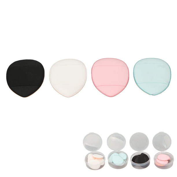 Maquillaje 20pcs Hojaldre Cosmético Mini Tamaña de Dedo Forma Triangular 4 Colores Esponjes de Maquillaje para contornear