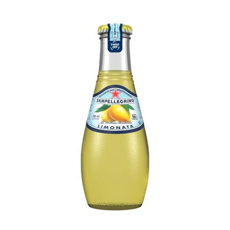 Sanpellegrino Lemon Sparkling Fruit Beverage, 6.75 fl oz. Glass Bottles (24
