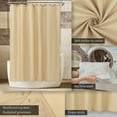 thumbnail image 6 of Aosijia Waterproof Fabric Shower Curtain Lining Soft And Lightweight Fabric Washable 72x72 Inches Brown, 6 of 7