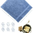 thumbnail image 7 of Hencely 6-Piece Turkish Cotton Washcloth Set – Soft, Absorbent & Durable Face Towels 12x12 in – Blue, 7 of 7