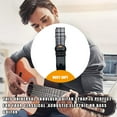 thumbnail image 3 of Electric Guitar Strap Shoulder Belt Adjustable Length Multi-color Comfortable Bass Spare Parts Adults Beginner Musicians Grid Pattern, 3 of 8