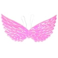thumbnail image 1 of KAKOWELY Alas de ángel y halo para disfraz, alas flotantes con correas elásticas para fiestas infantiles, niños, niñas, Navidad, color rosa., 1 of 4