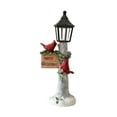 thumbnail image 3 of Lámpara Cardenal Roja,Figura decorativa de mesa iluminada para Navidad,Linterna luminosa Cardenal Rojo,Centro de mesa decorativo navideño con luz LED,Estatua de pájaro con farola, 3 of 10