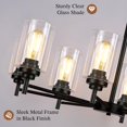 thumbnail image 3 of Candelabro Sucolite de 33.5 pulgadas con 8 luces, estilo moderno, estilo rústico, color negro, 3 of 8