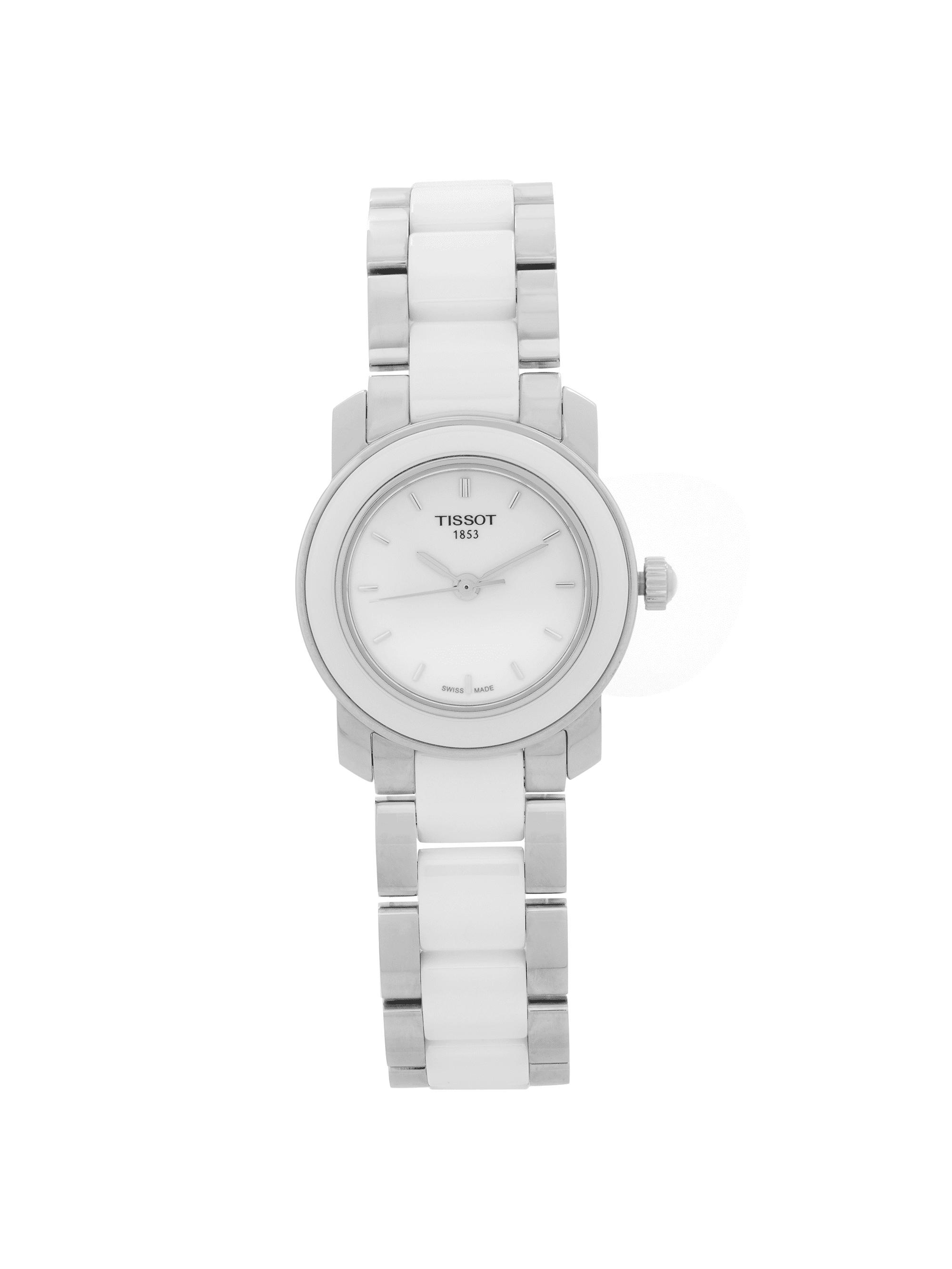 TISSOT ホワイト 時計 Tissot Women's T064.210.22.011.00 White Stainless-Steel
