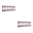 thumbnail image 1 of Puntas de uñas artificiales Seitruly 24 piezas superficie brillante diseño de ataúd Type6, 1 of 6