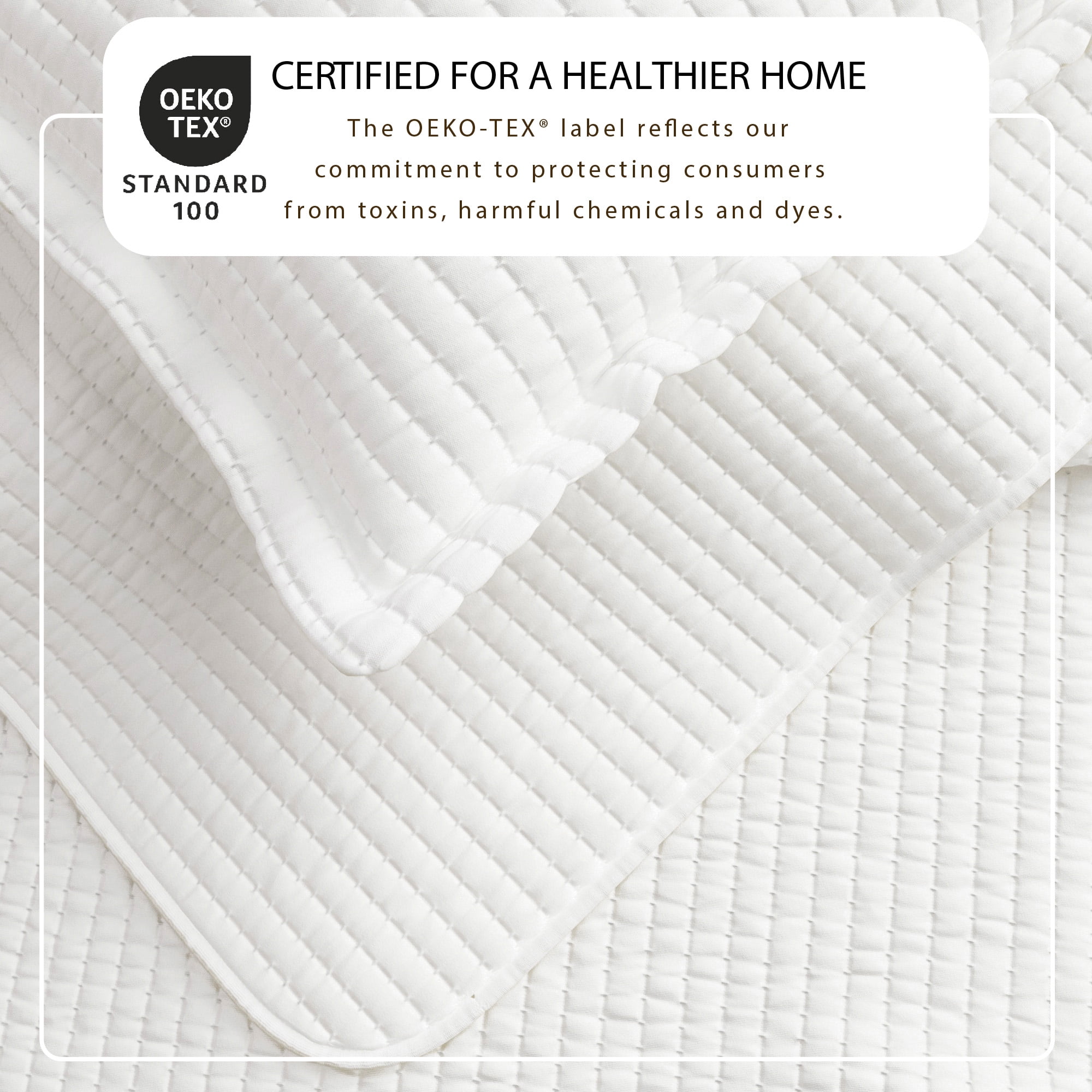Solid Quilt Set - Lightweight, Soft, All-Season - 2-Piece Reversible Channel Stitched Bedding Set (Twin / Twin XL, White)